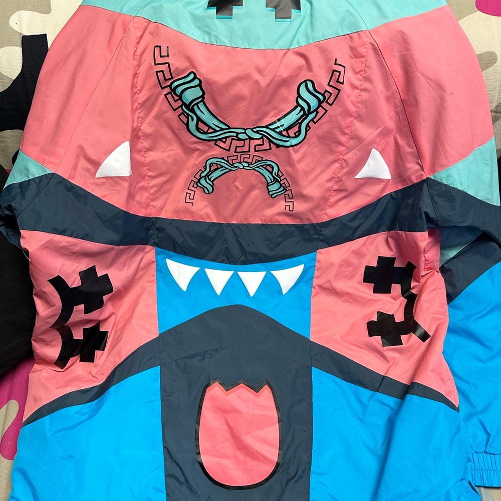Very Rare Pink Dolphin Ghosty Colorful Graphic Windbreaker Jacket
